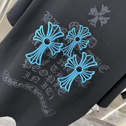 Оверсайз футболка Chrome Hearts Premium   