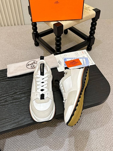 Мужские кроссовки Hermes Leader - White   