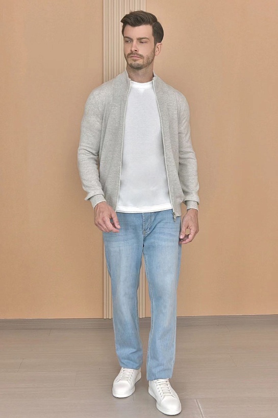 Кашемировый свитер Brunello Cucinelli Premium - Light Grey