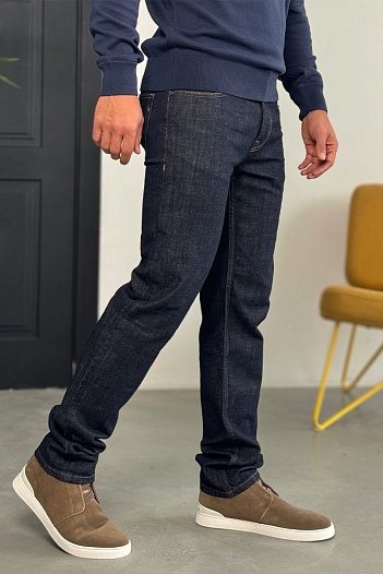 Мужские джинсы тёмно-синего цвета Polo Ralph Lauren regular fit   