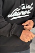 Чёрное худи Saint Laurent Paris logo-print