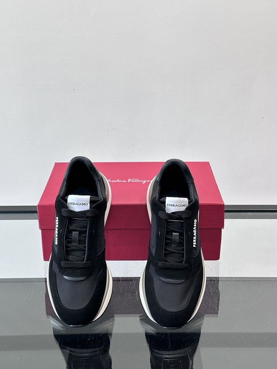 Мужские комбинированные кроссовки Salvatore Ferragamo