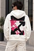 Белое оверсайз худи Off-White Acrylic Arrow