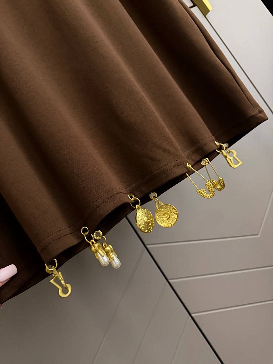 Женская базовая футболка Schiaparelli premium - Brown