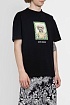 Чёрная оверсайз футболка Palm Angels Boxer Bob graphic-print