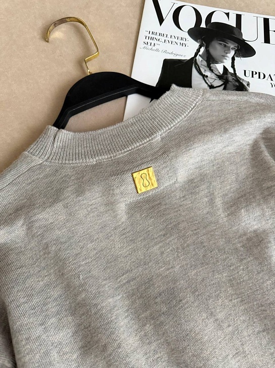Женский трикотажный свитер Schiaparelli Premium - Grey