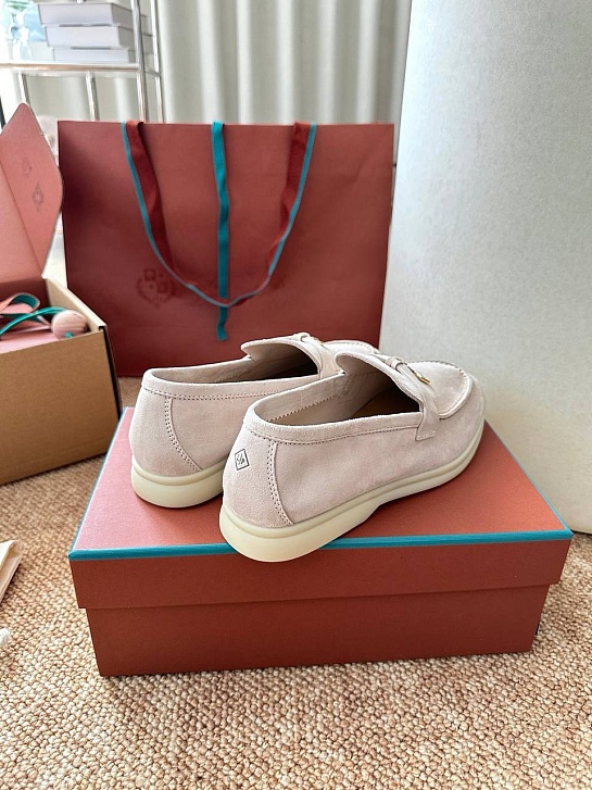 Женские замшевые лоферы Loro Piana Summer Charms Walk premium