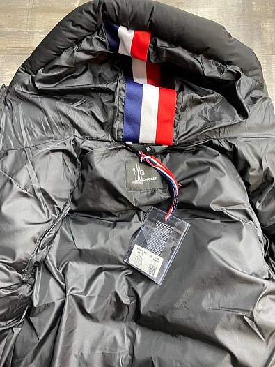 Утеплённая тёмно-серая куртка Moncler Grenoble   