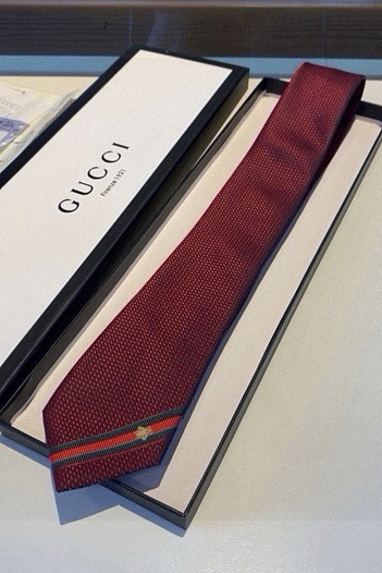 Галстук Gucci premium 146x7 см - Burgundy   
