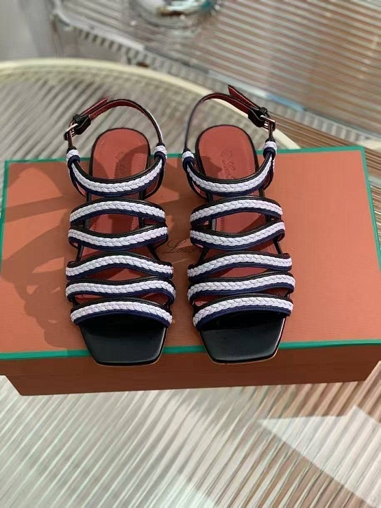 Женские кожаные сандалии Loro Piana Premium