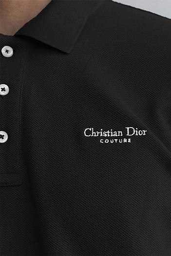 Мужское чёрное поло Christian Dior   