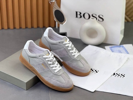 Комбинированные кроссовки Hugo Boss Brandon - Grey