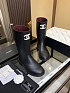 Женские резиновые сапоги Chanel чёрного цвета
