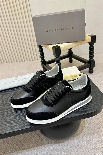 Мужские кроссовки Brunello Cucinelli low-top - Black   
