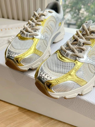 Женские кроссовки Dior Chrono Premium - Yellow   
