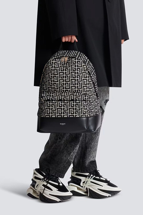 Рюкзак Balmain Jacquard Monogram 30x24 см (2 расцветки)