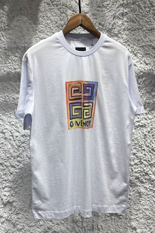 Белая оверсайз футболка Givenchy 4G Sun Print