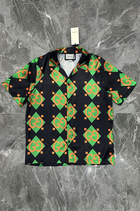 Мужская рубашка Gucci GG monogram all-over