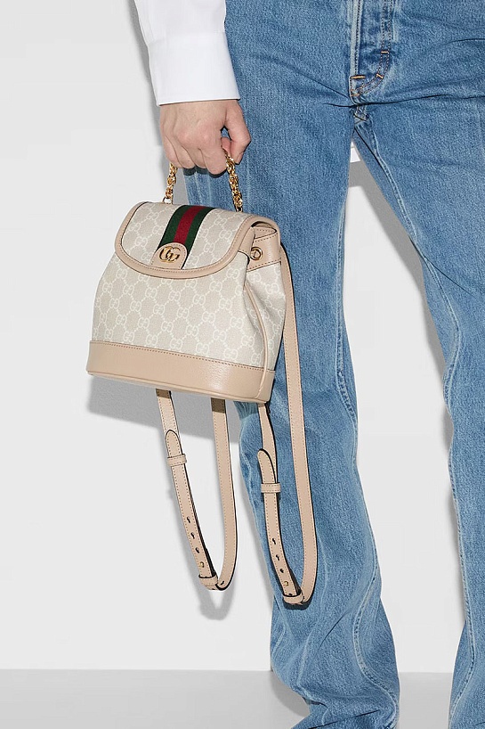 Рюкзак Gucci Ophidia Premium 20.5x20x12 см - Beige