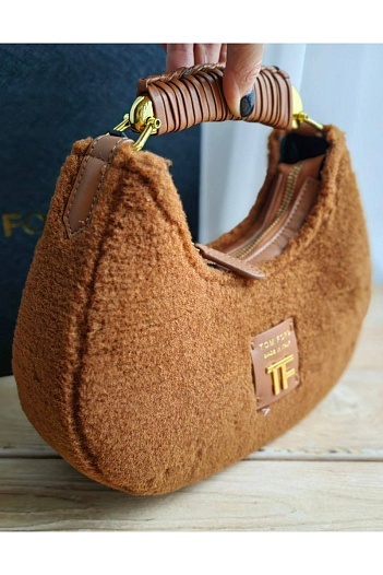 Сумка Tom Ford Bianca Shearling Mini Hobo 19x26 см   