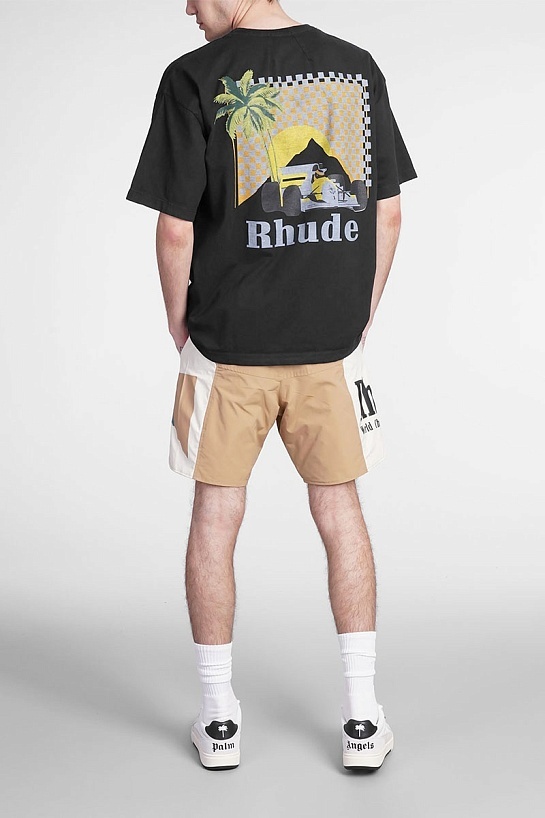 Тёмно-серая футболка Rhude Moonlight Tropics