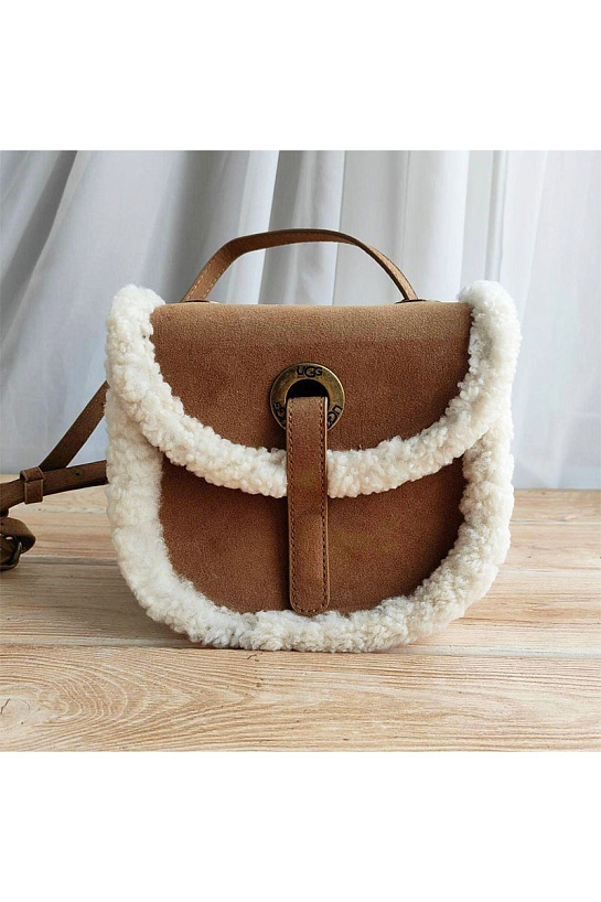Женская сумка UGG Heritage Mini 20x15 см - Brown