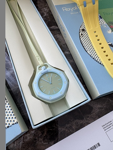 Часы Audemars Piguet × Swatch Royal Pop Blaue Acht premium    