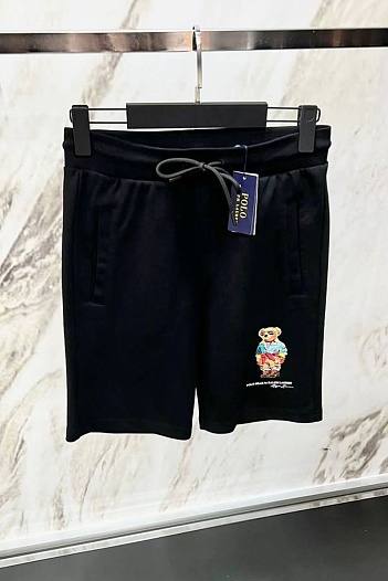 Мужские чёрные шорты Polo Ralph Lauren "Bear"   