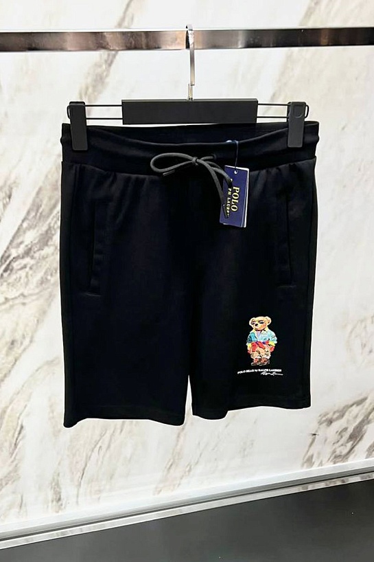 Мужские чёрные шорты Polo Ralph Lauren "Bear"