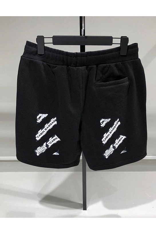 Мужские чёрные шорты Off-White "Cabin Baggage"