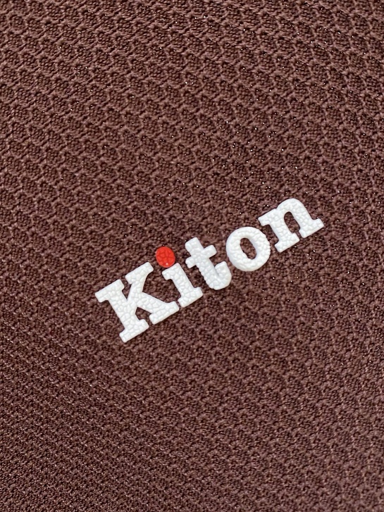 Мужское коричневое поло Kiton premium