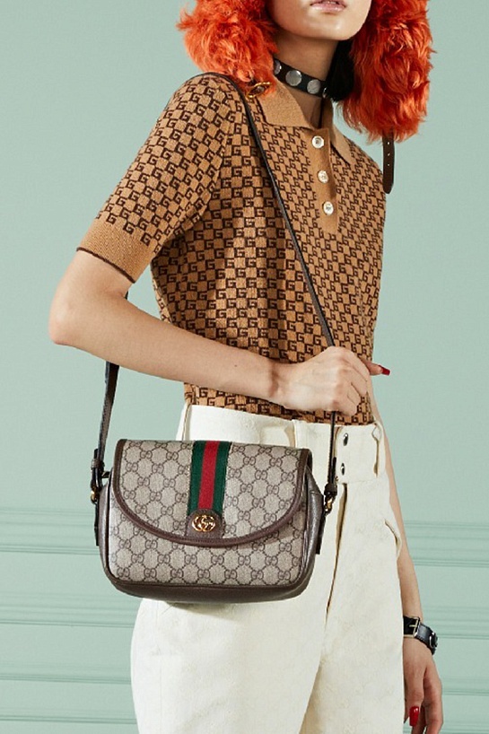 Женская сумка Gucci Ophidia GG mini 21x15 см