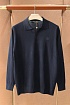 Поло с длинным рукавом Loro Piana premium - Navy