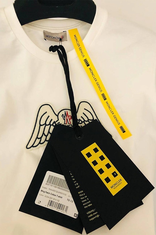 Женская оверсайз футболка Moncler 8 Palm Angels - Grey