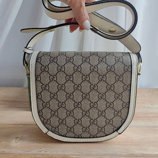 Женская сумка Gucci Horsebit 1955 mini 19x18 см   
