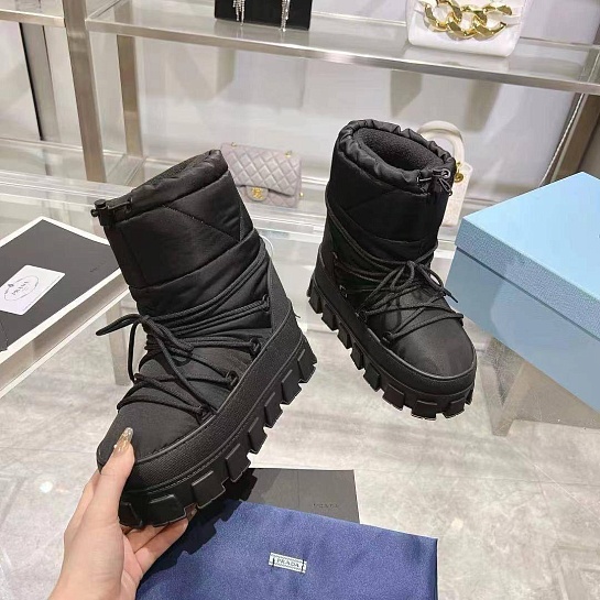 Женские дутики Prada Monolith - Black
