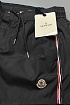 Мужские чёрные шорты Moncler logo-patch