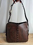 Кожаная сумка Etro с узором пейсли 24x18 см
