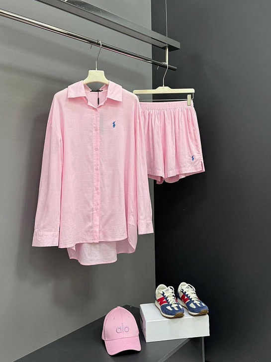 Женский розовый костюм Роlо Ralрh Lаurеn premium