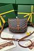 Кожаная сумка Goyard Belvedere Messenger PM premium 22x17x6 см