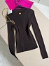 Женское поло с длинным рукавом Schiaparelli premium - Brown