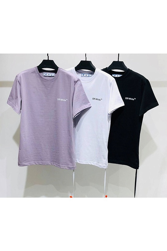 Оверсайз футболка Off-White Wave Diag print - White