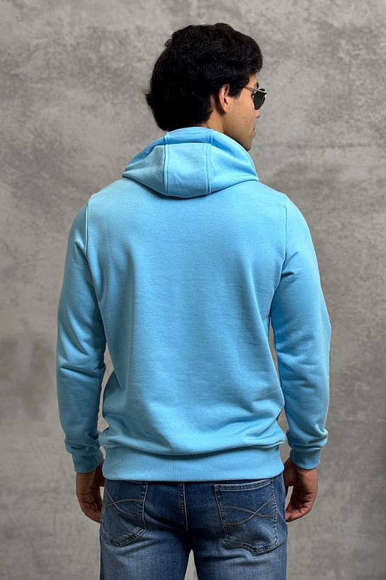 Мужское худи Tommy Hilfiger голубого цвета