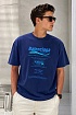Оверсайз футболка Balenciaga Recycle - Blue