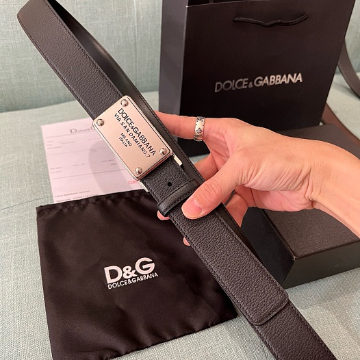 Кожаный ремень Dolce & Gabbana Premium (длина 110 см, ширина 3.5 см)   