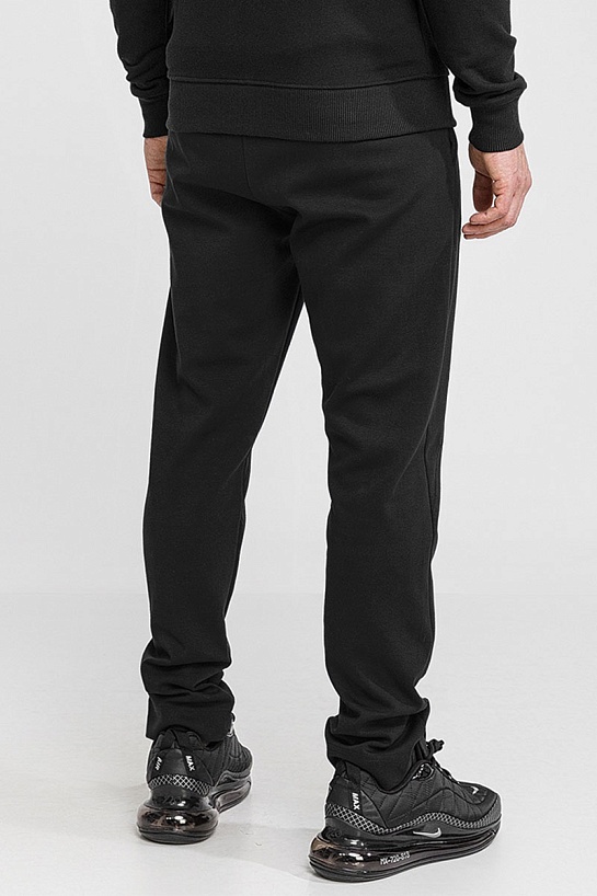 Чёрные спортивные штаны Hugo Boss logo-embroidered