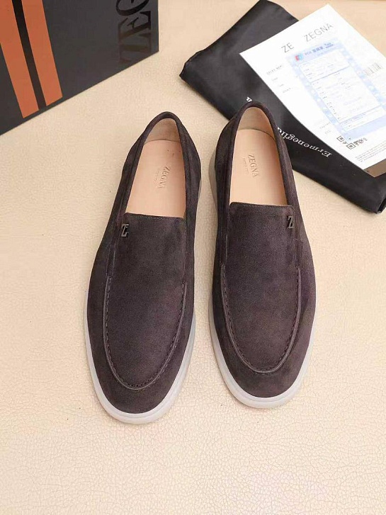 Мужские замшевые лоферы Ermenegildo Zegna