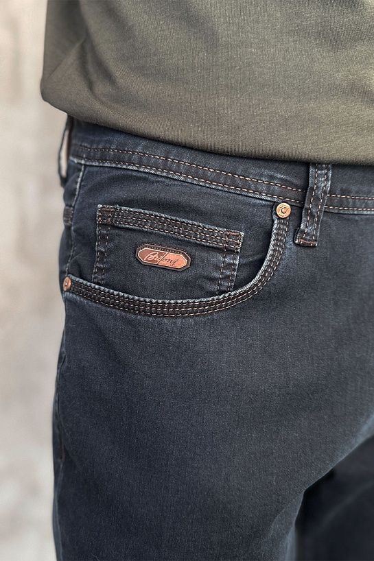 Мужские джинсы синего цвета Brioni regular fit