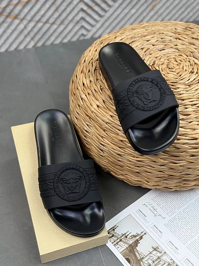 Мужские шлёпанцы Versace Medusa   