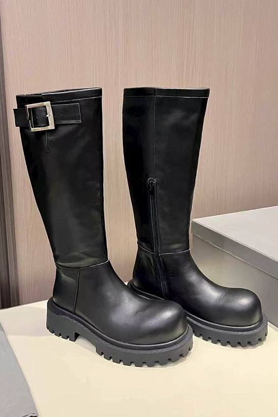 Женские кожаные сапоги Balenciaga premium